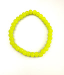 Sunshine Yellow Glass Stretchy Bracelet