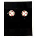 10mm Silver Post Earrings