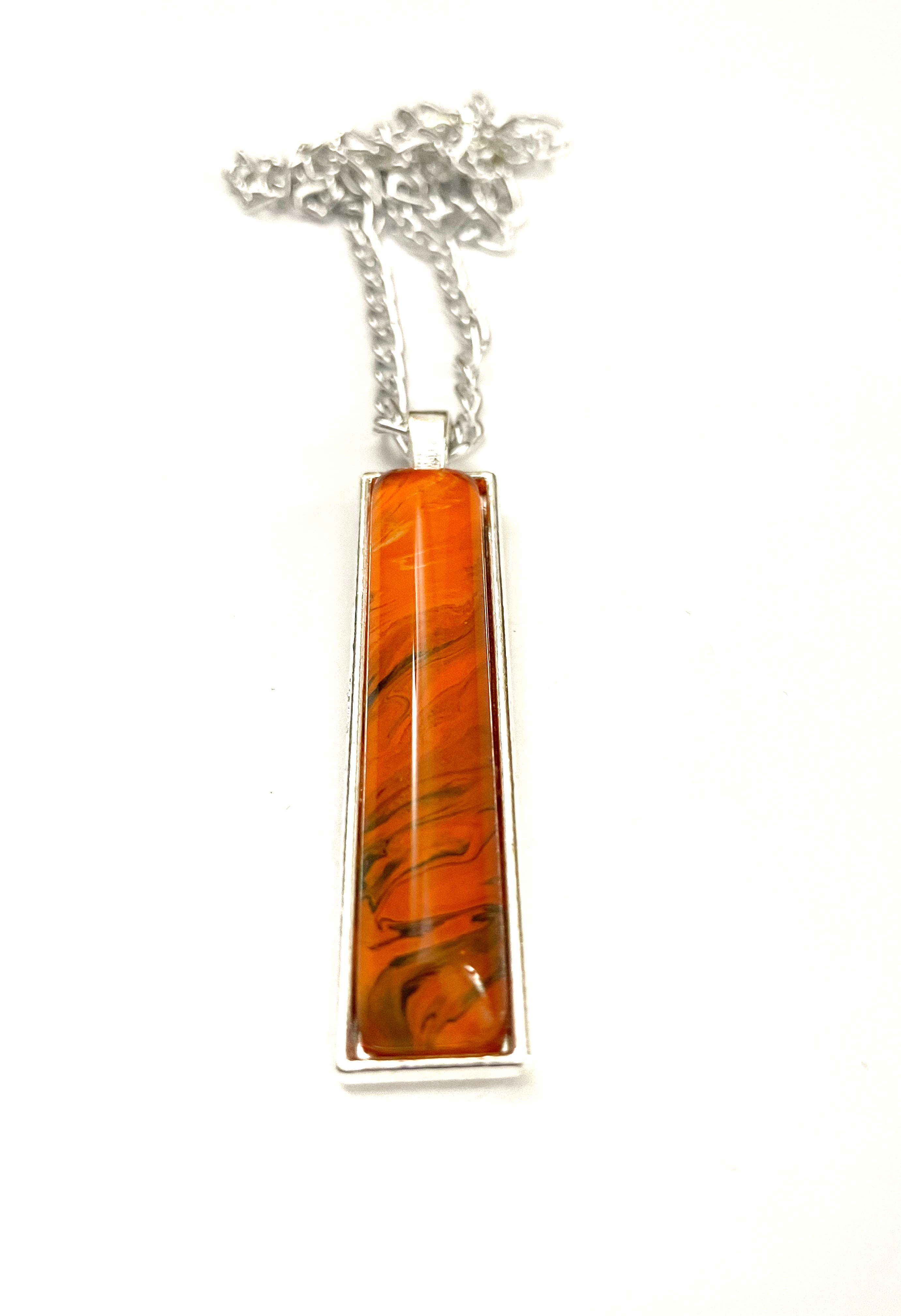 Orange Acrylic Necklaces
