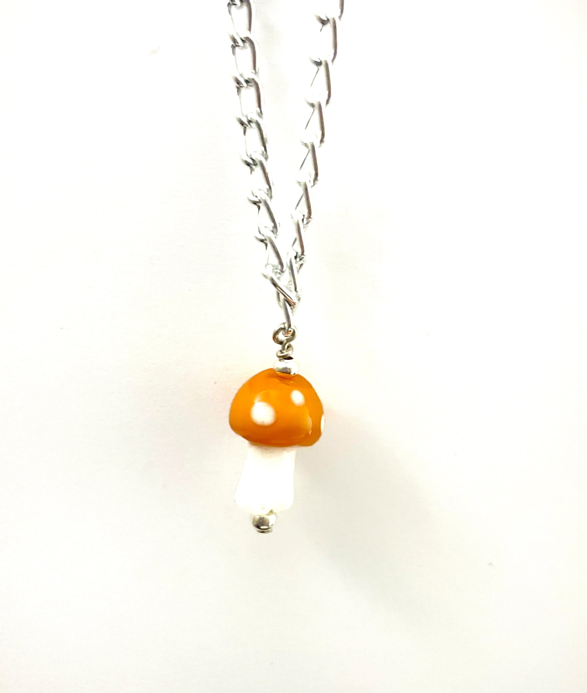 Glass Mushroom Necklace