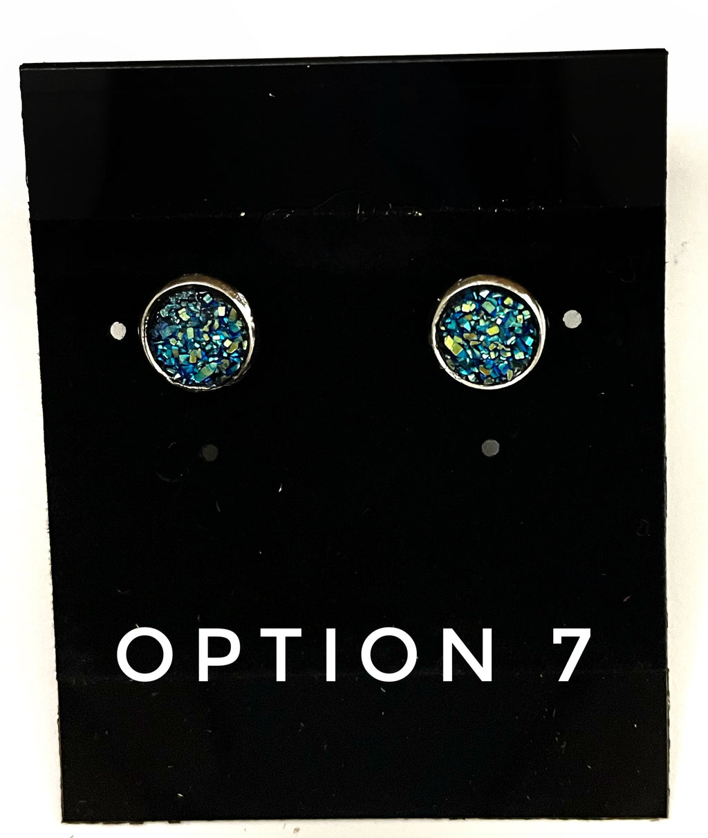 8mm Druzy Earring