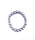 Light Purple Glass Pearl Stretchy Bracelet
