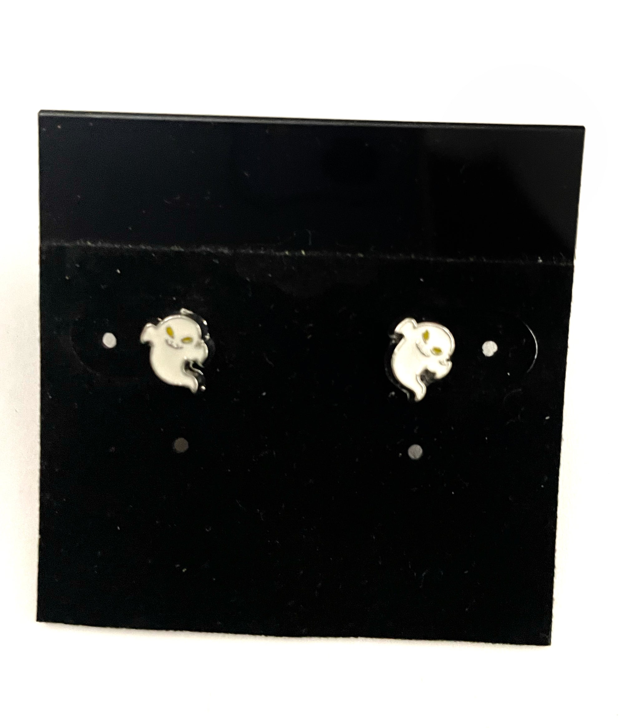 Ghost Post Earrings