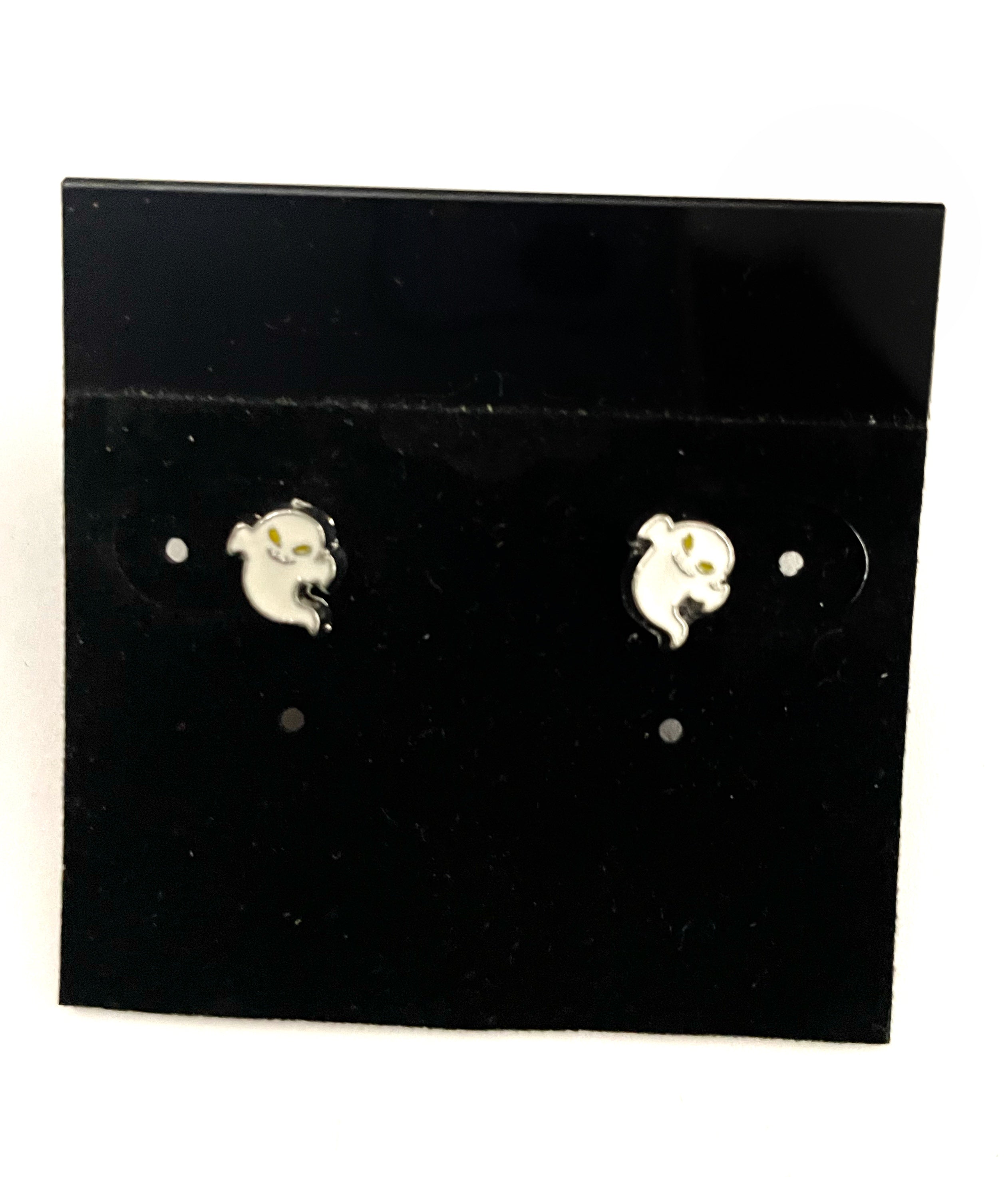 Ghost Post Earrings