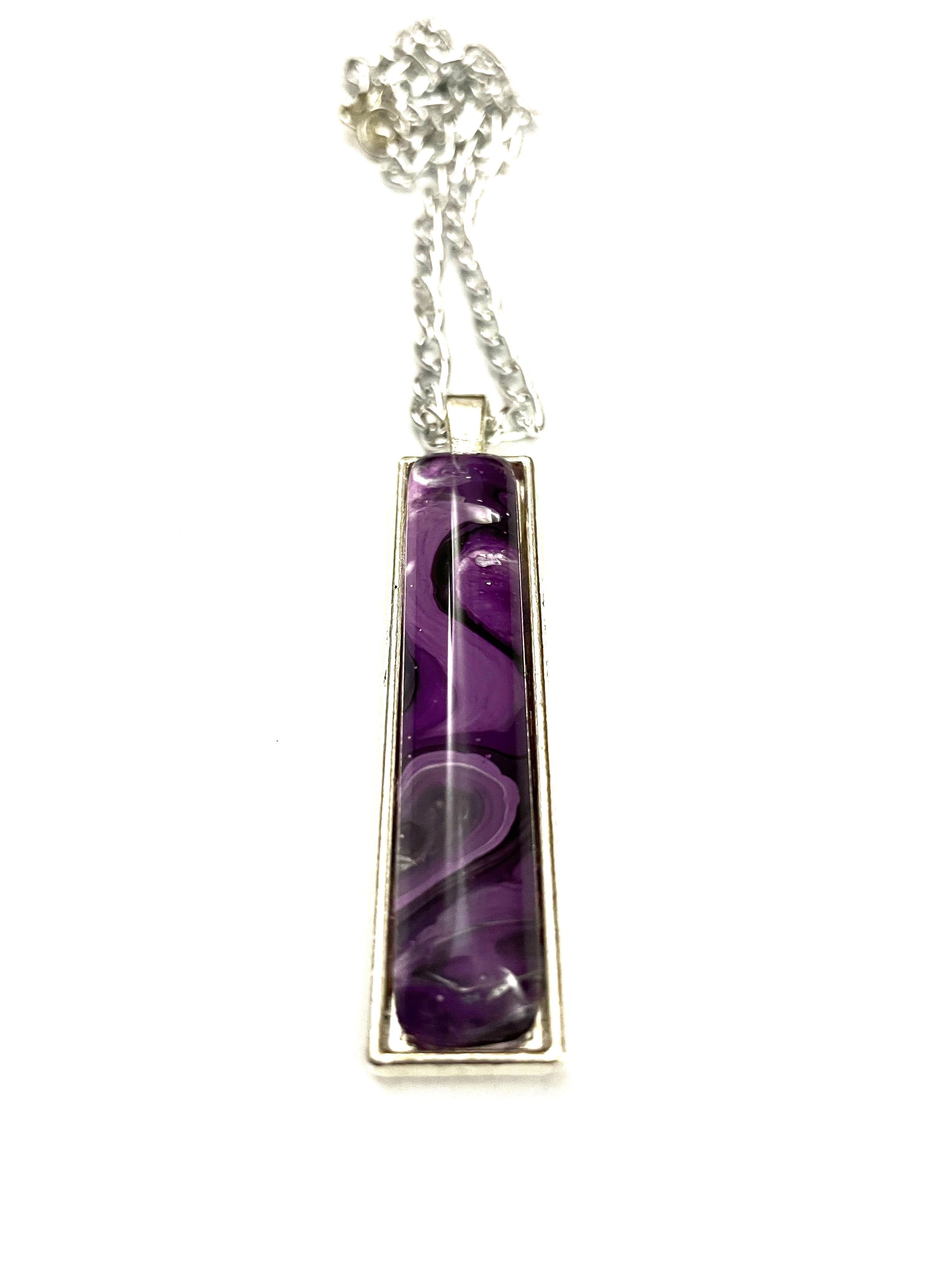 Purple Acrylic Necklaces