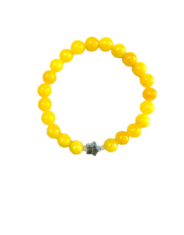 Yellow Jade Stretchy Bracelet