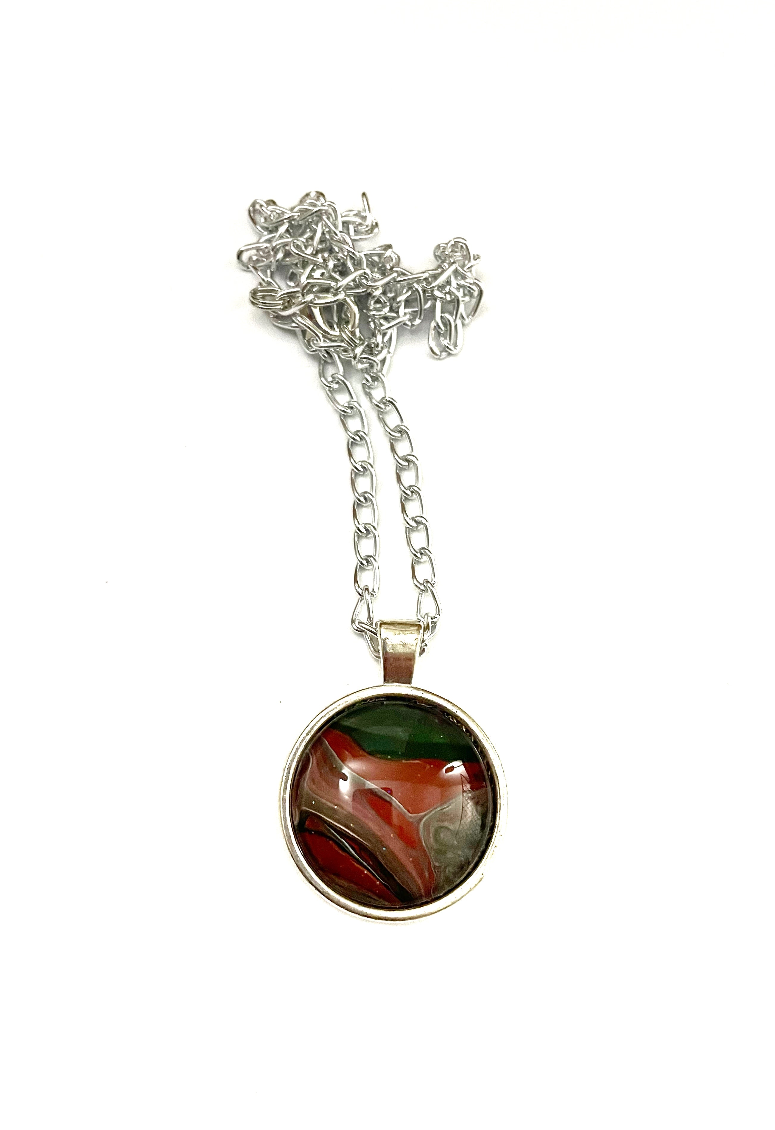 Red and Green Acrylic Necklaces