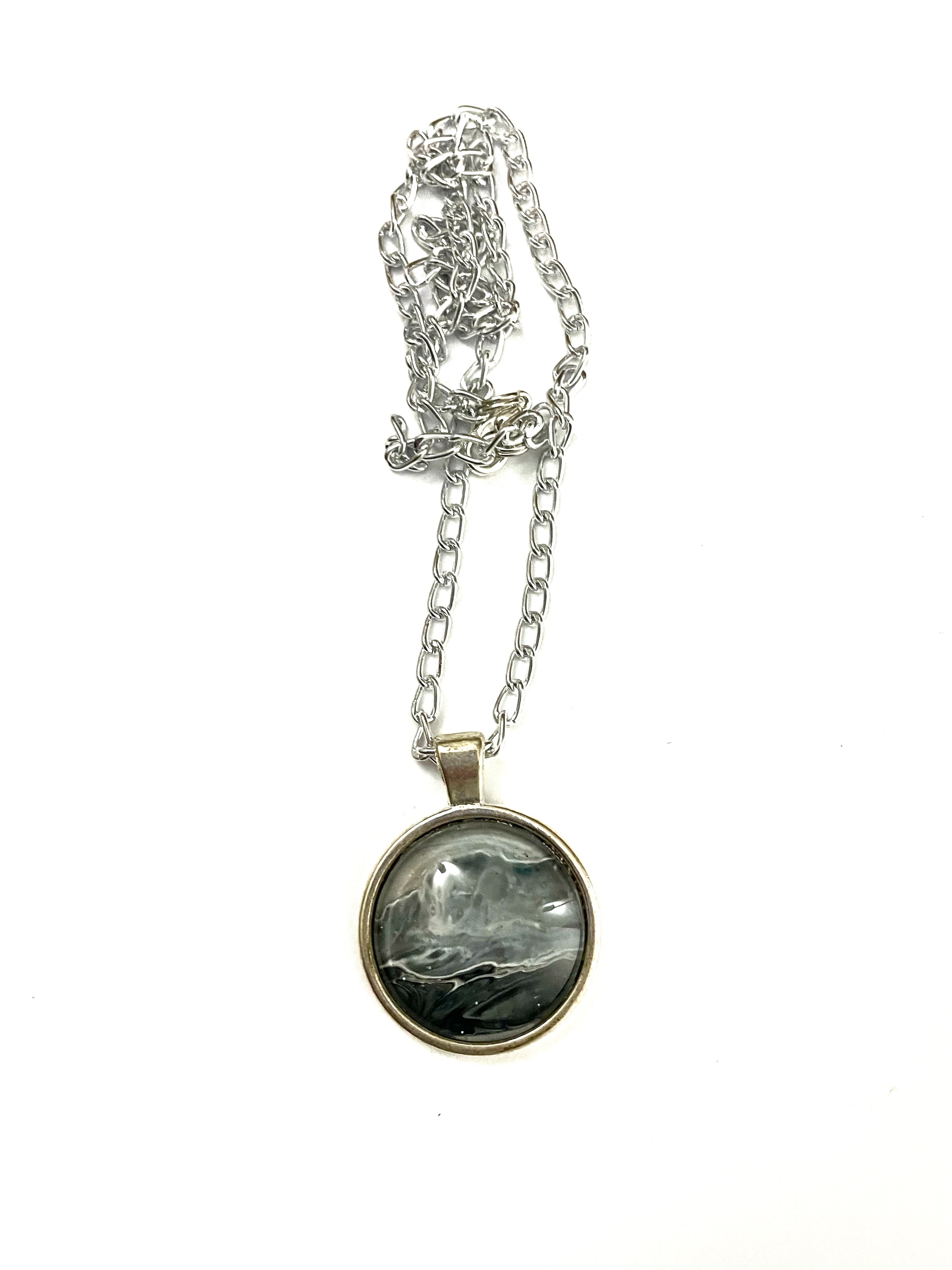 Grey Acrylic Necklaces