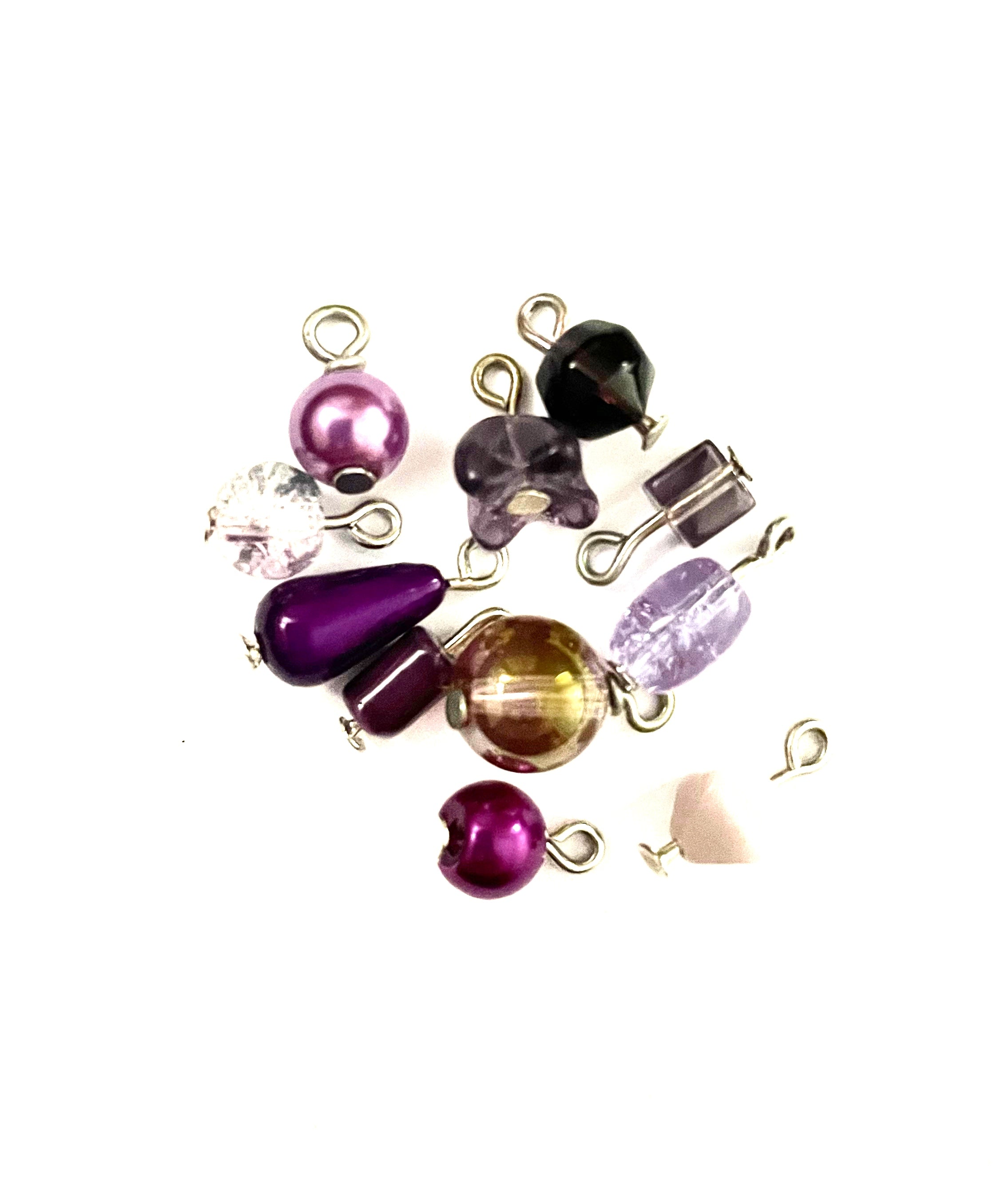 Colored Dangles -  Purple