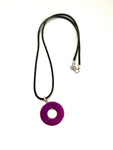 Fushia Washer Necklace