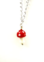 Glass Mushroom Necklace