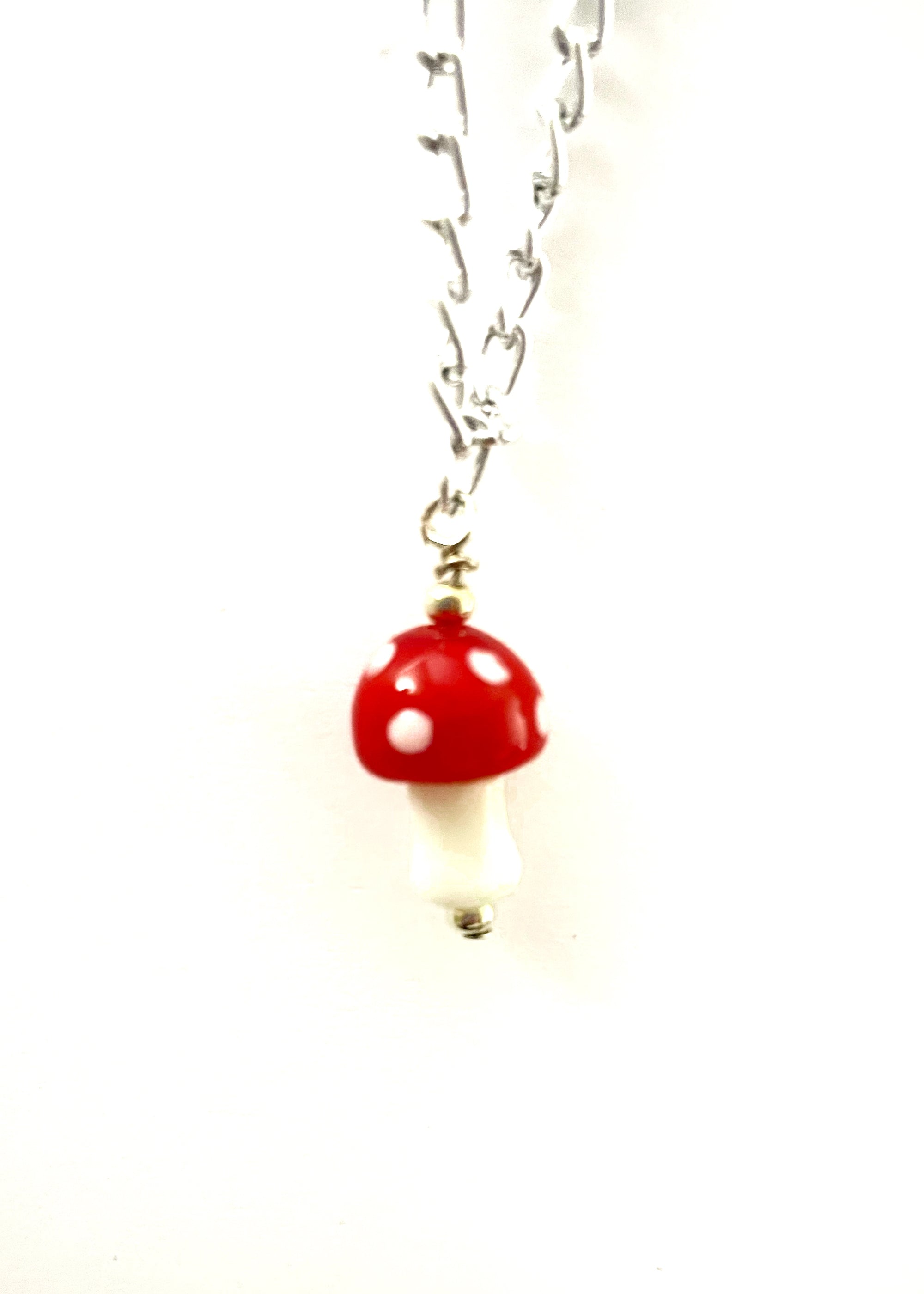 Glass Mushroom Necklace