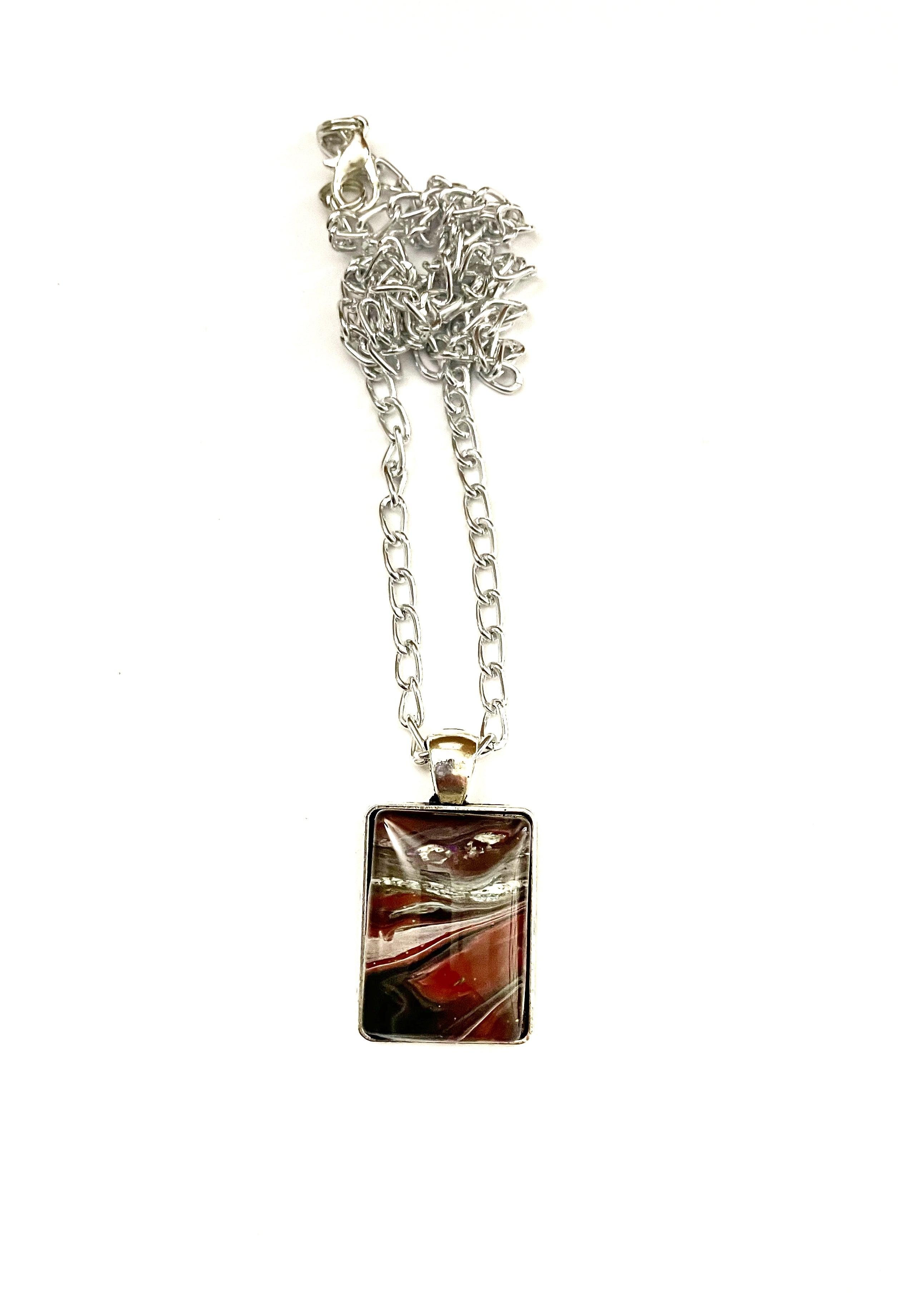 Red and Green Acrylic Necklaces