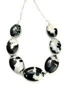 Black and Grey Acrylic Necklace