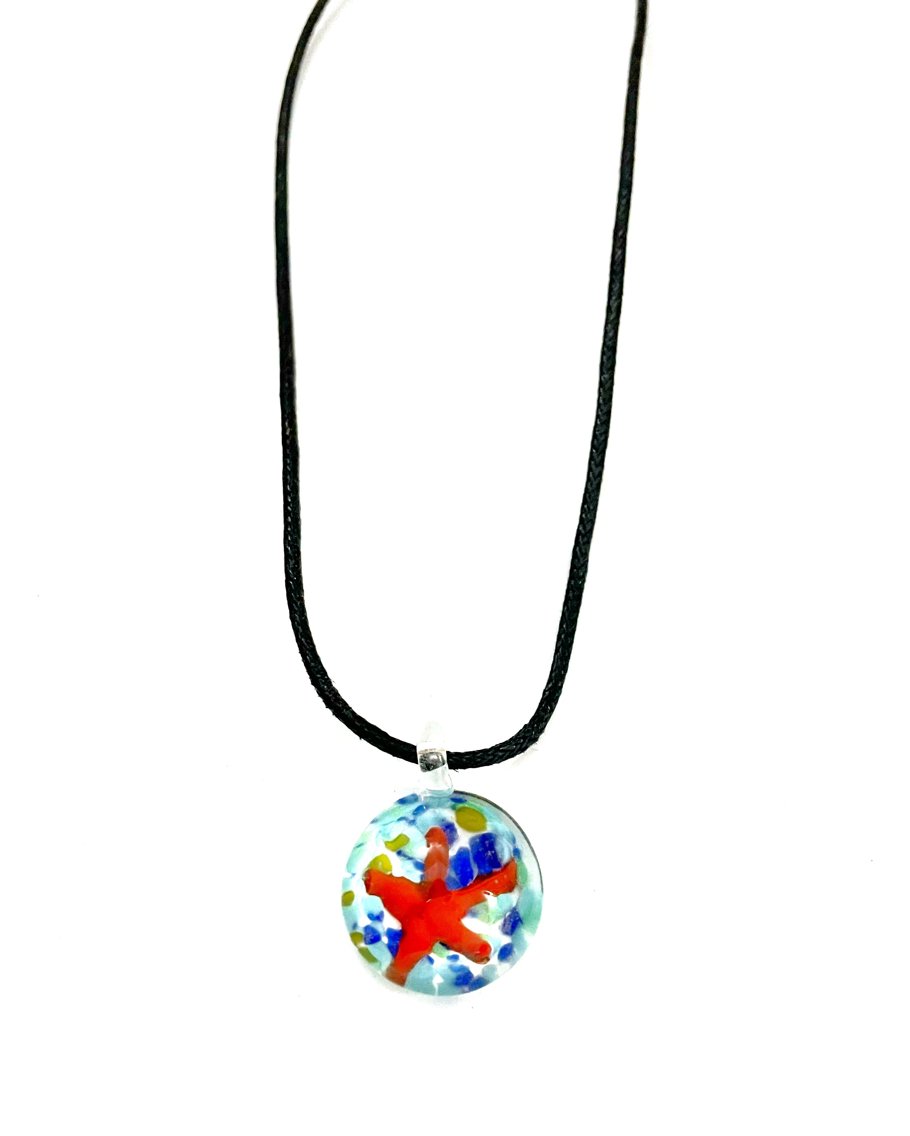 Starfish Glass Necklace