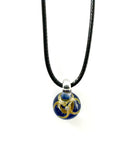 Blue and Beige Glass Necklace