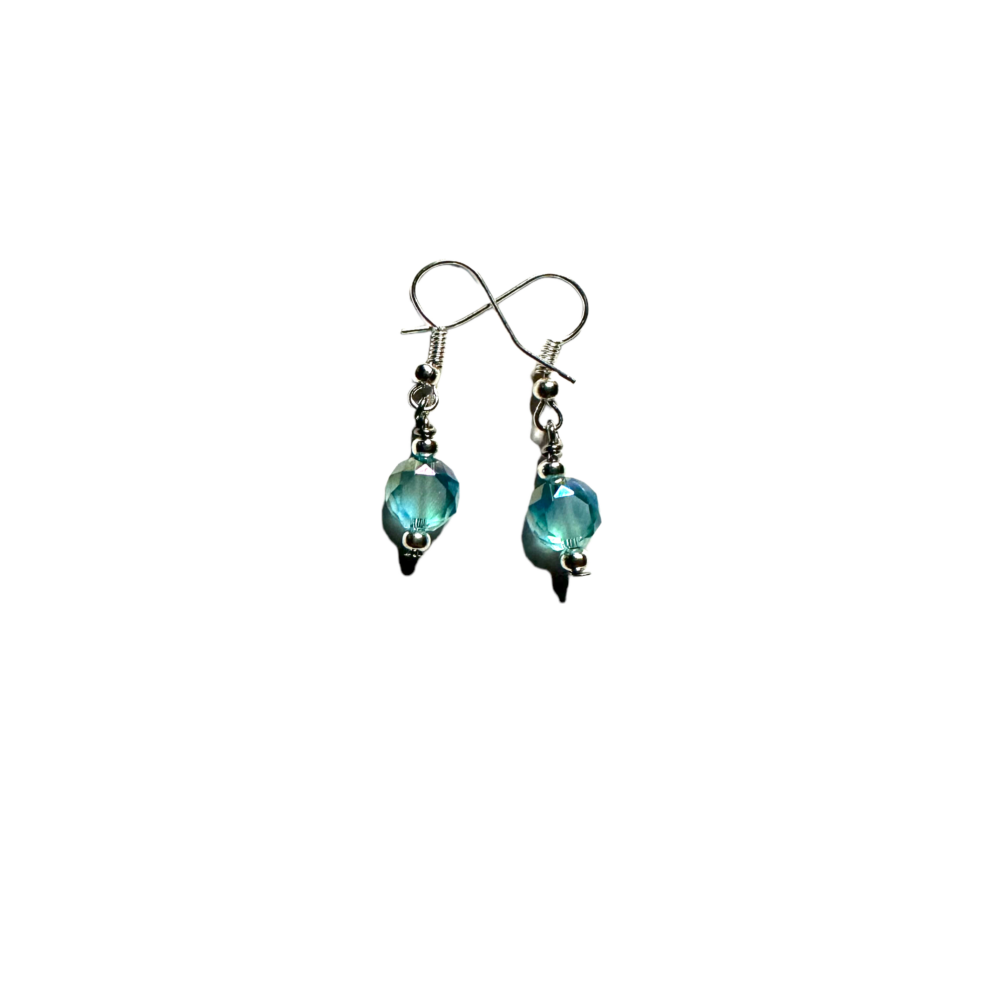 Light Blue Glass Bracelet and Earring Set