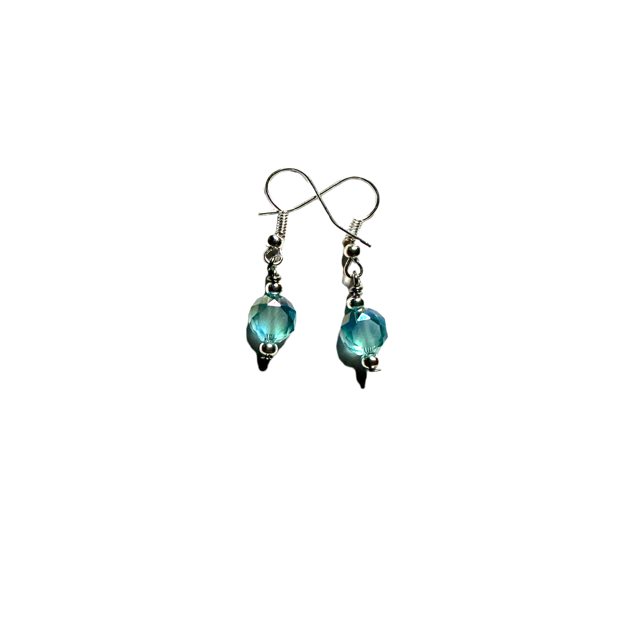 Light Blue Glass Bracelet and Earring Set