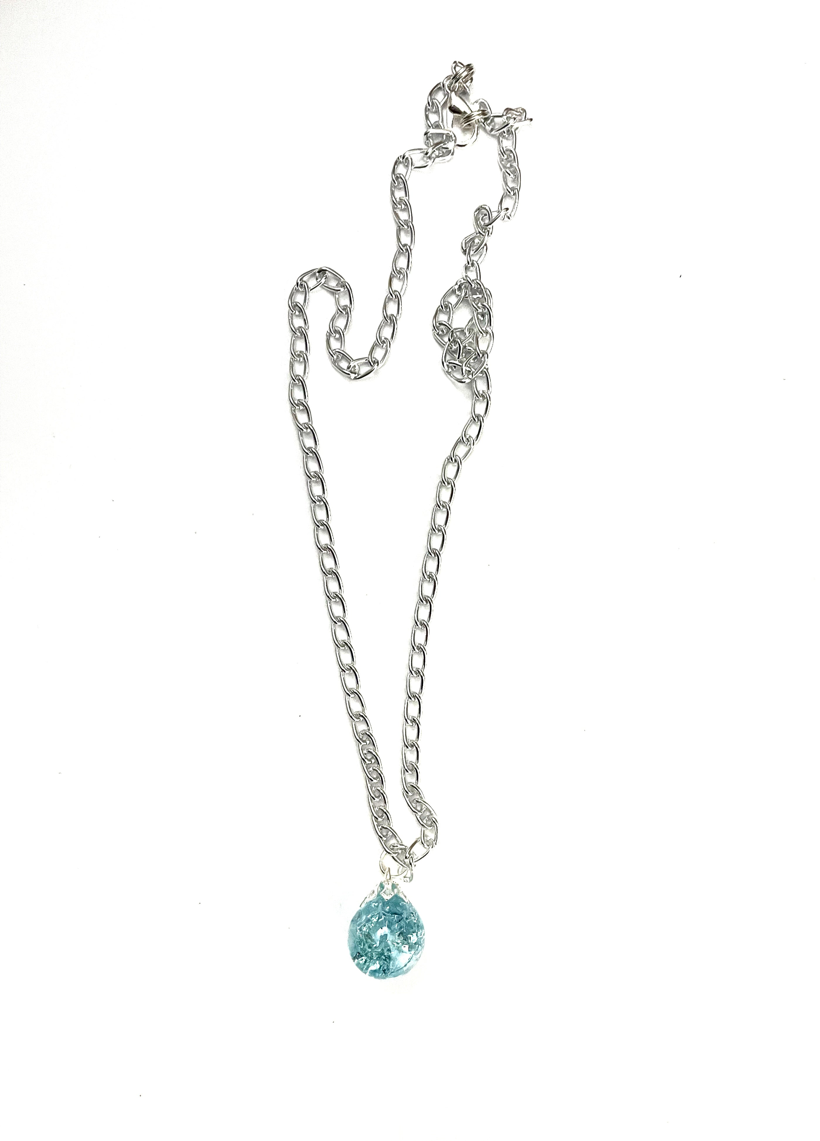 Light Blue Marble Necklace