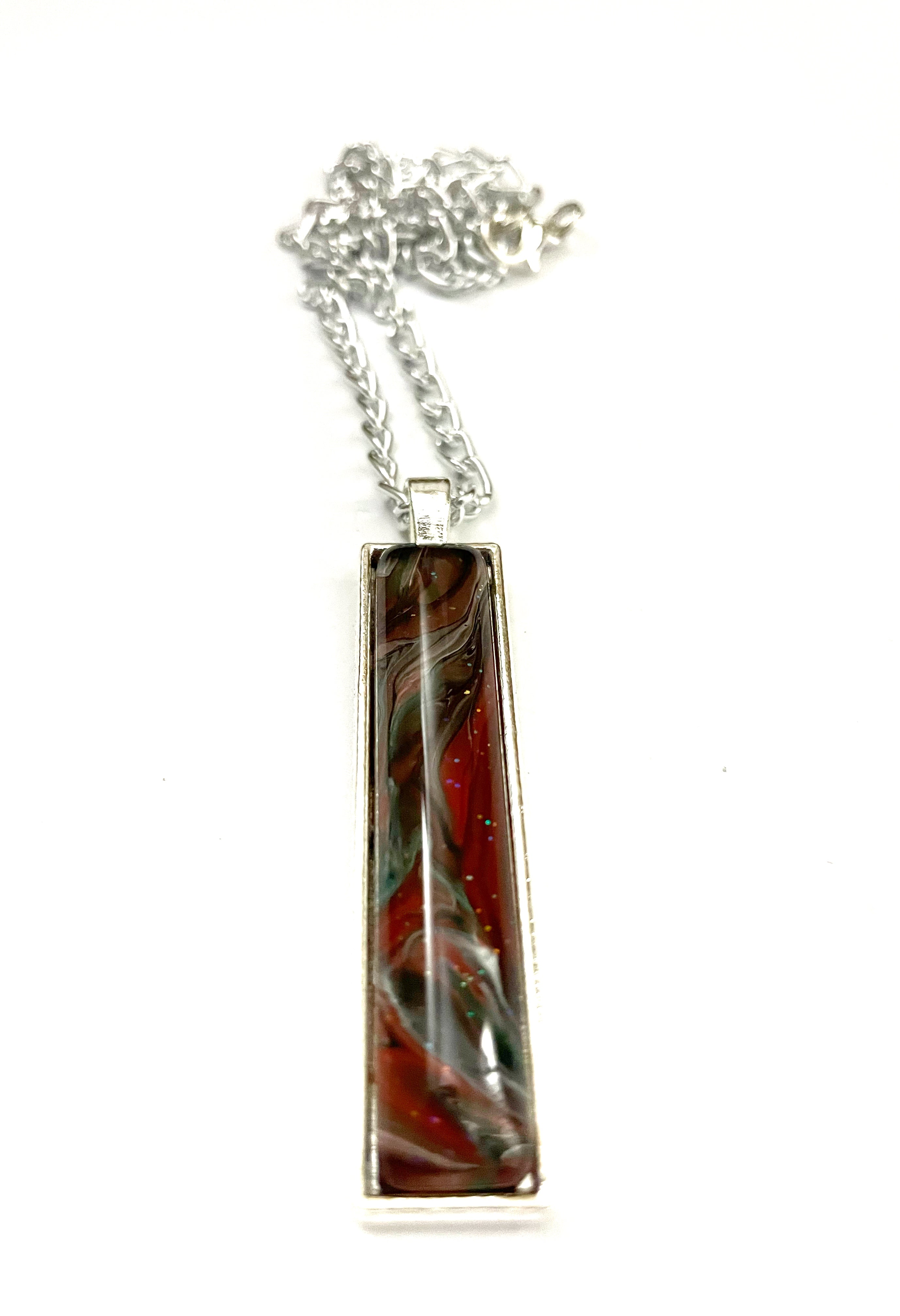 Red and Green Acrylic Necklaces