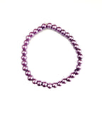 Purple Glass Pearl Stretchy Bracelet - Multiple Options