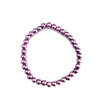 Purple Glass Pearl Stretchy Bracelet - Multiple Options