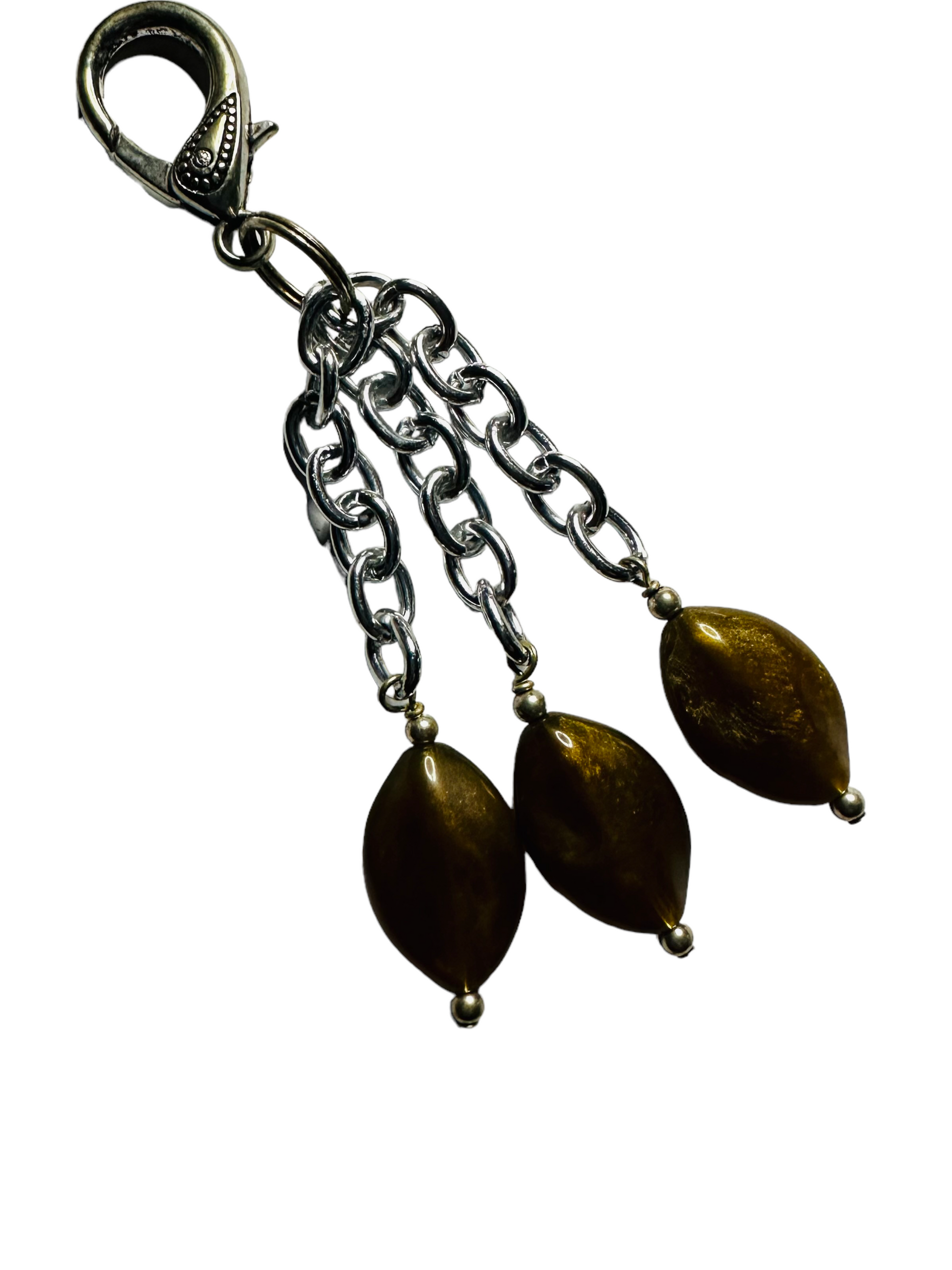 Metallic Brown Acrylic Purse Bling