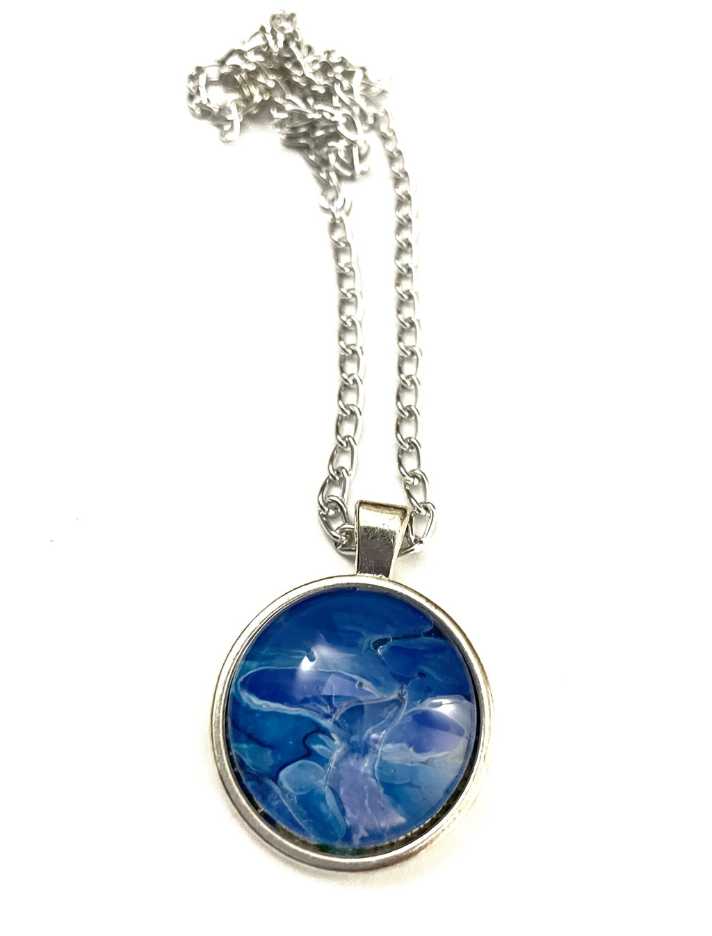 Blue Acrylic Necklaces