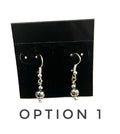 Gunmetal Luster Earrings