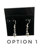 Gunmetal Luster Earrings