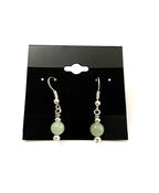 Green Aventurine and Clear Quartz Bracelet and Earring Set