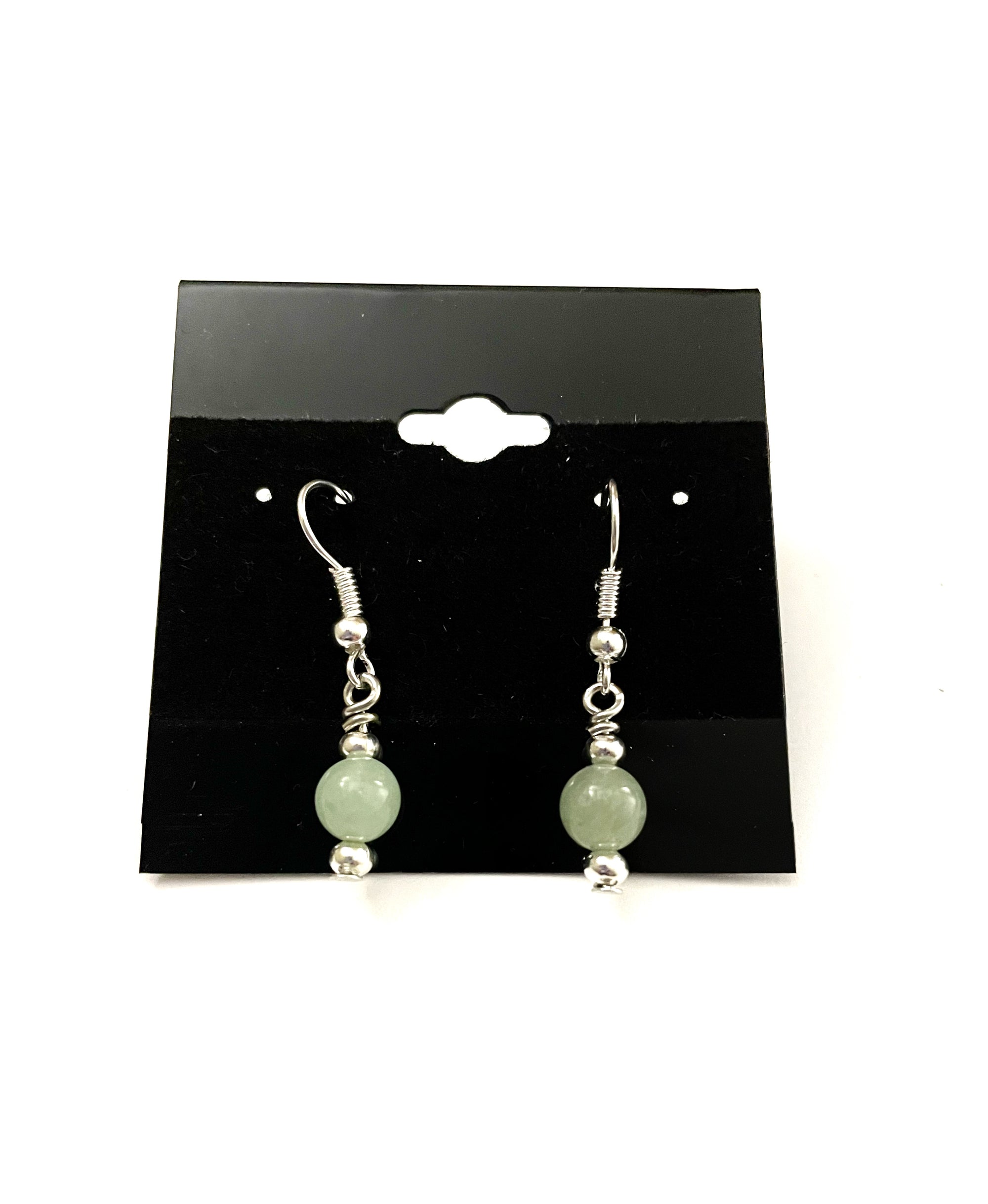 Green Aventurine and Clear Quartz Bracelet and Earring Set