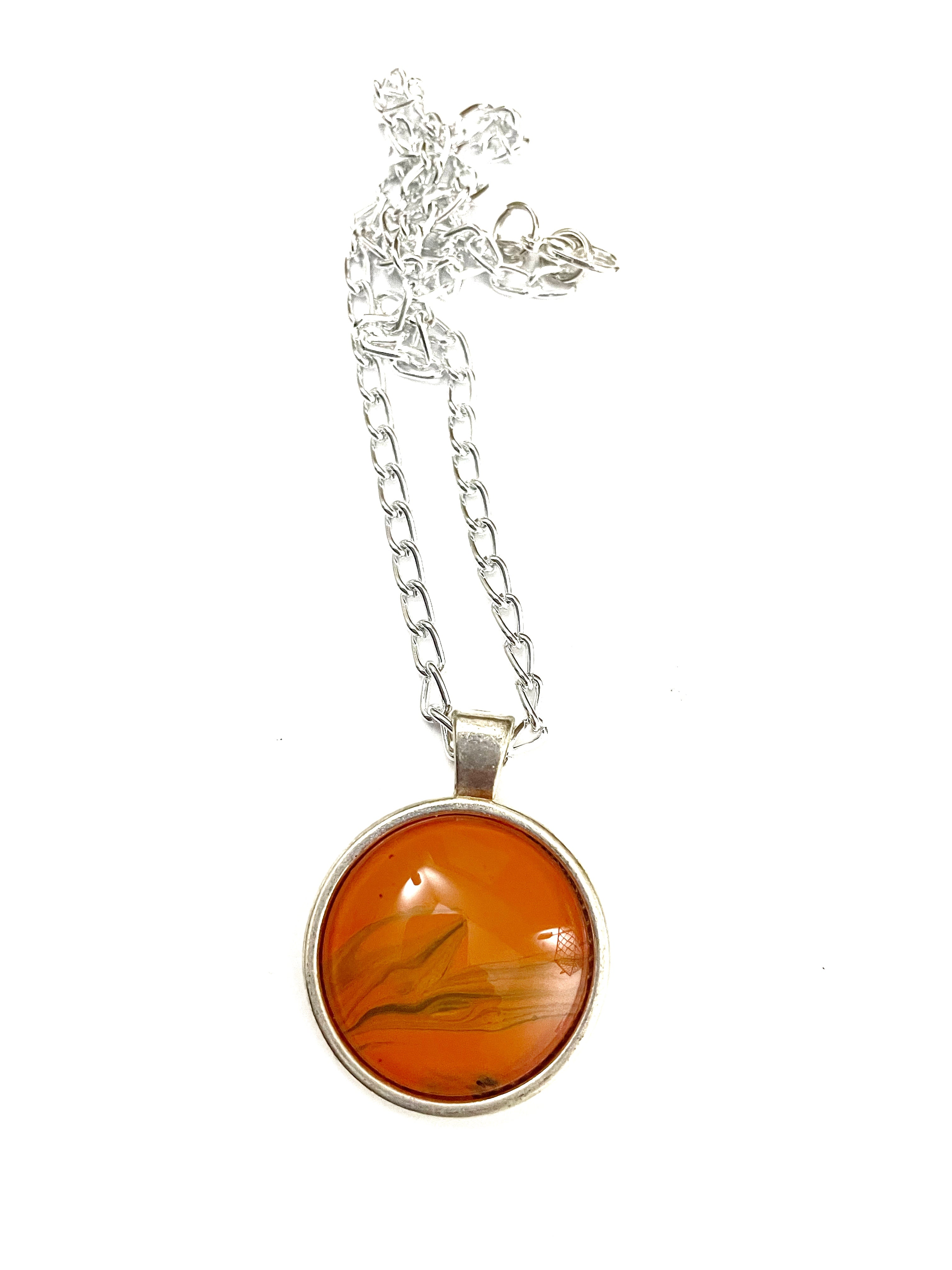 Orange Acrylic Necklaces