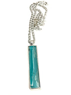 Teal Acrylic Necklaces