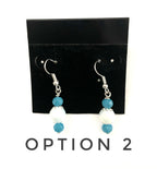 White Luster Earrings