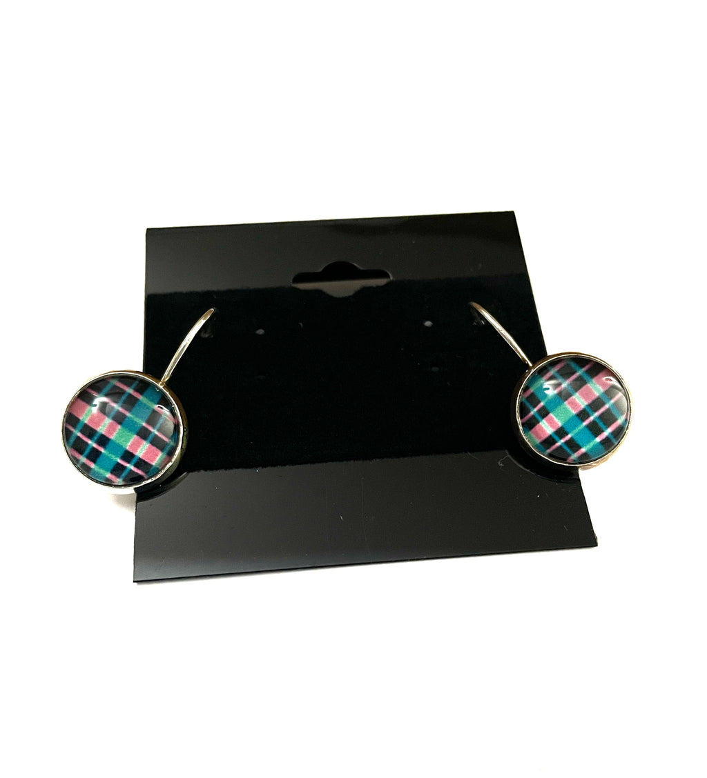 Plaid Lever Back Earrings - Multiple Options
