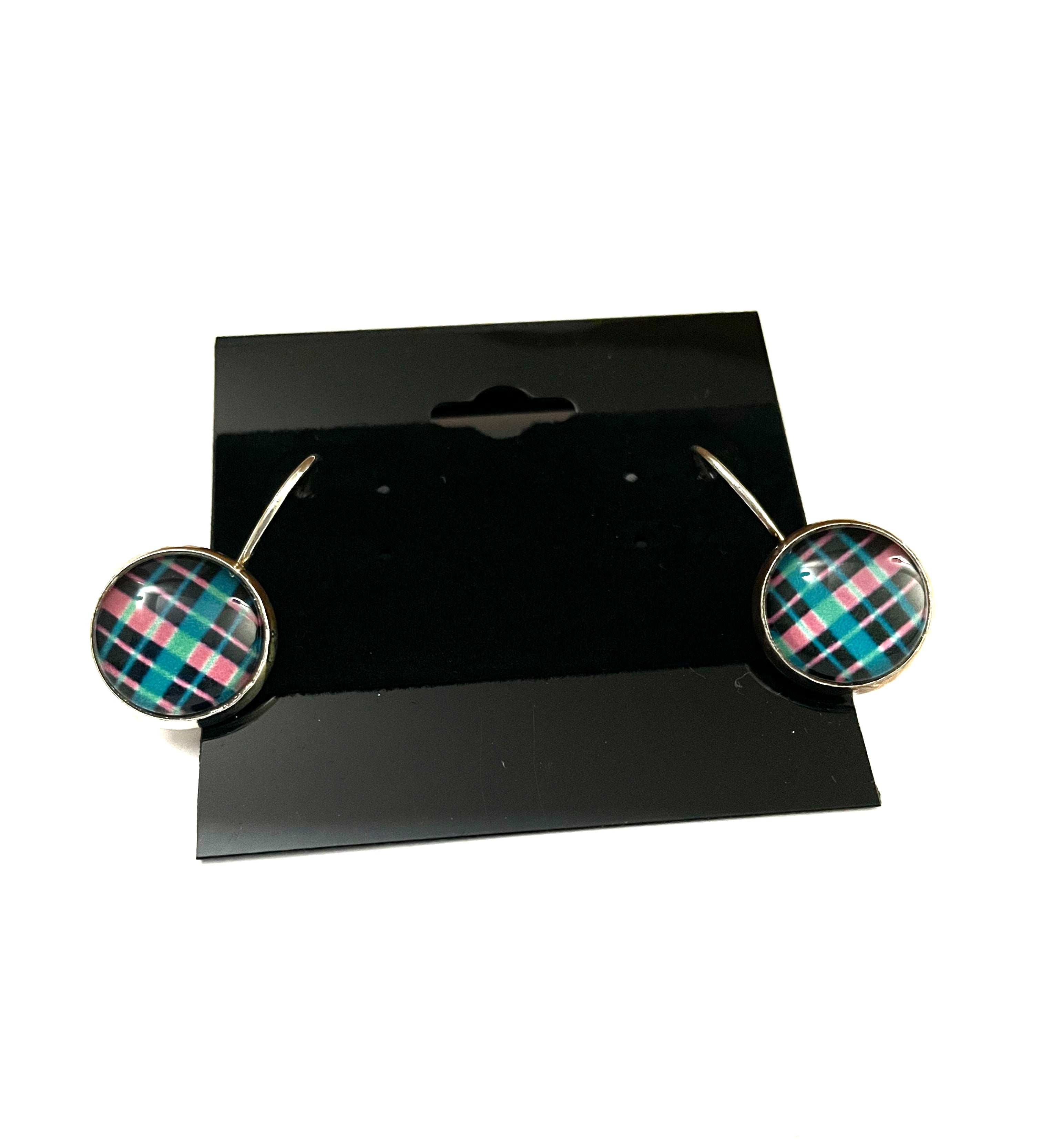 Plaid Lever Back Earrings - Multiple Options