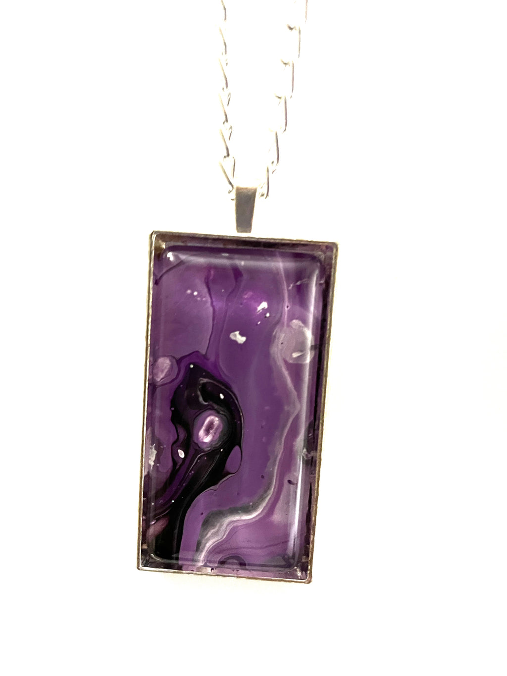 Purple Acrylic Necklaces