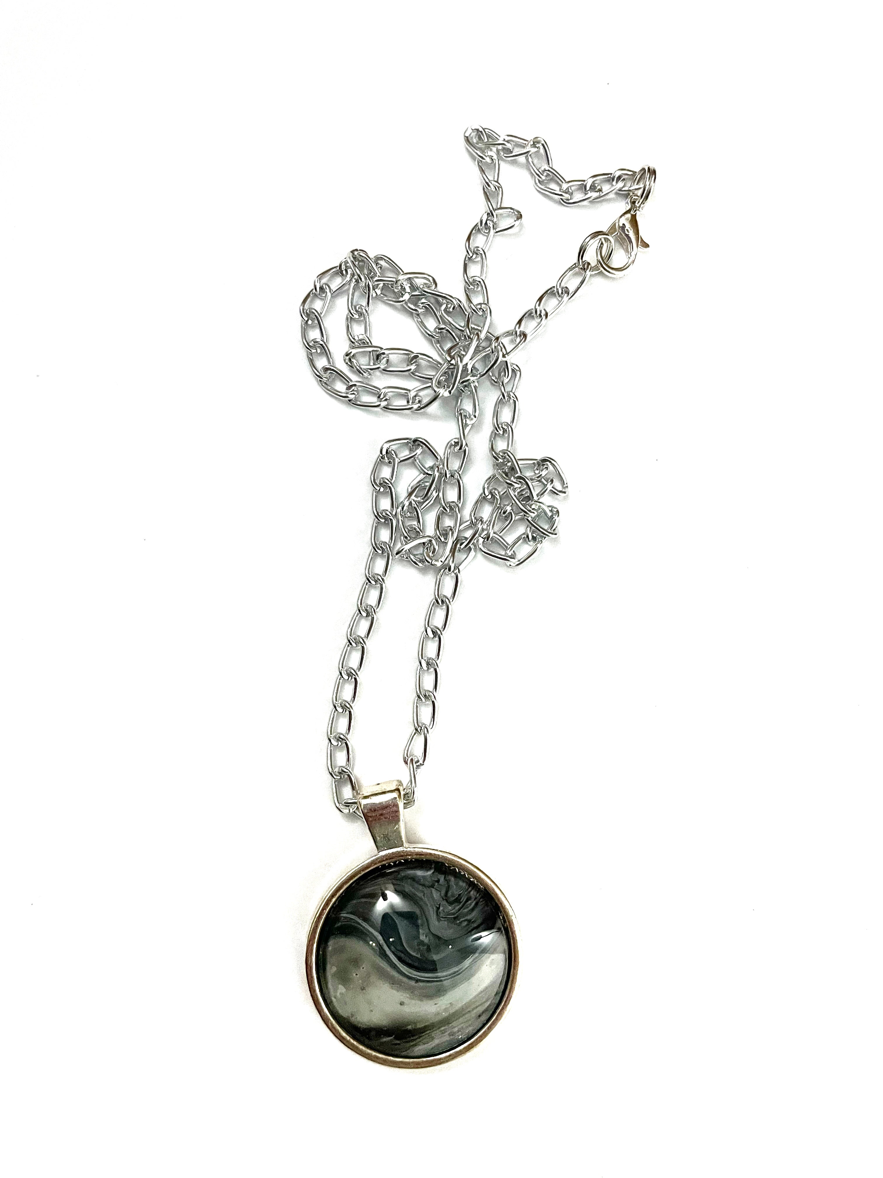 Grey Acrylic Necklaces