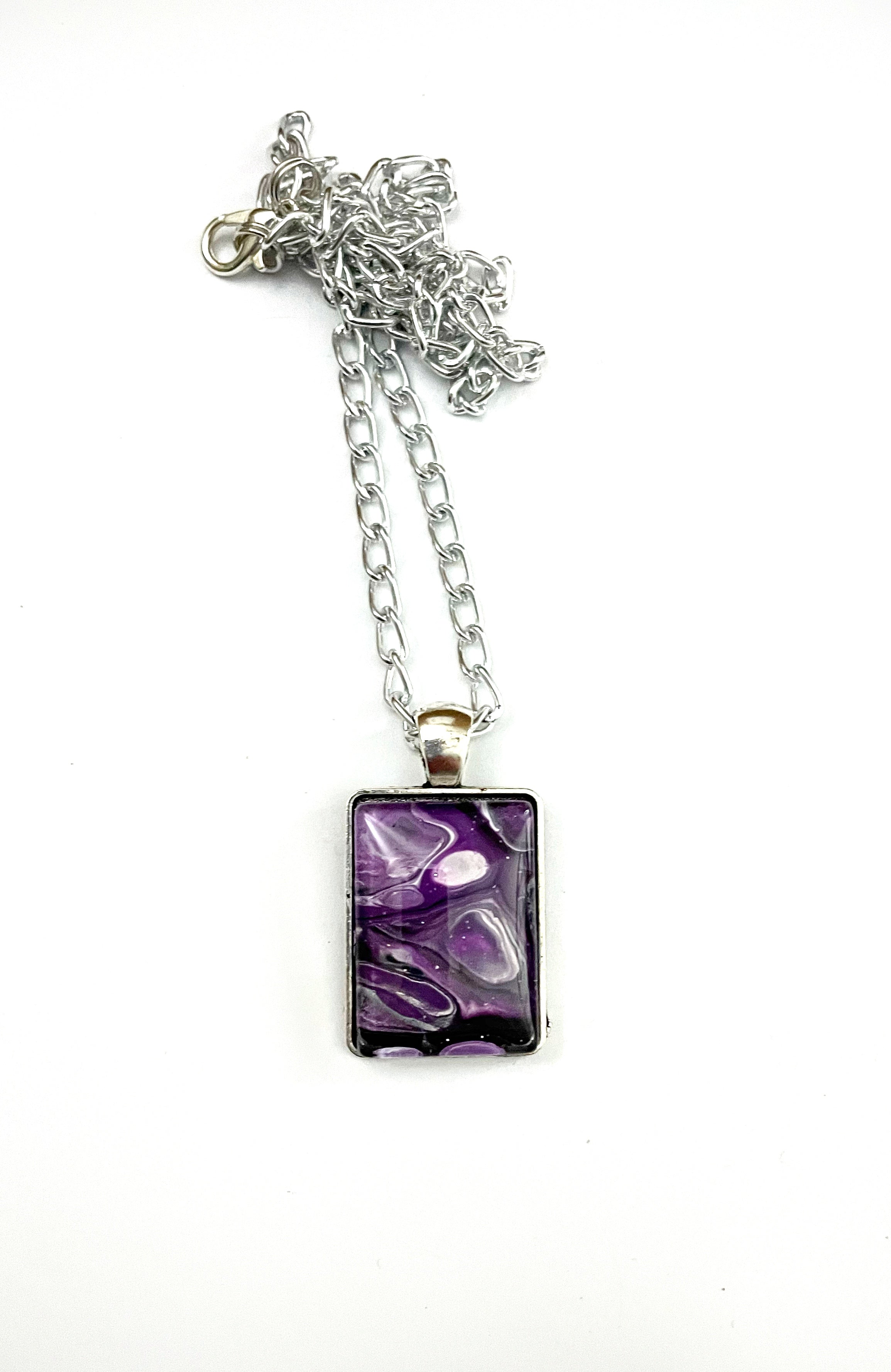 Purple Acrylic Necklaces