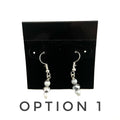 Gunmetal Druzy Glass Earrings