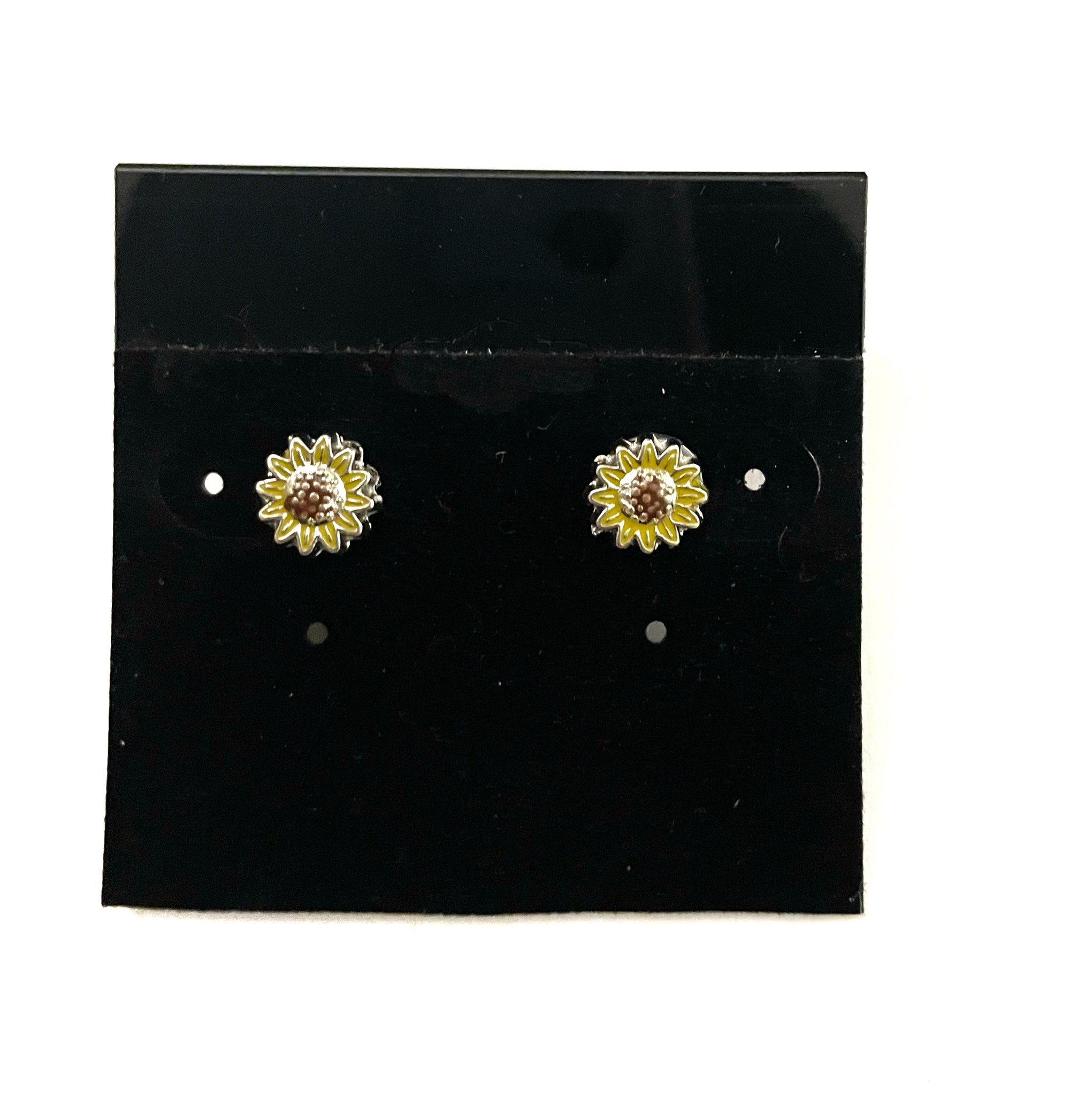 Silver Flower Post Earrings