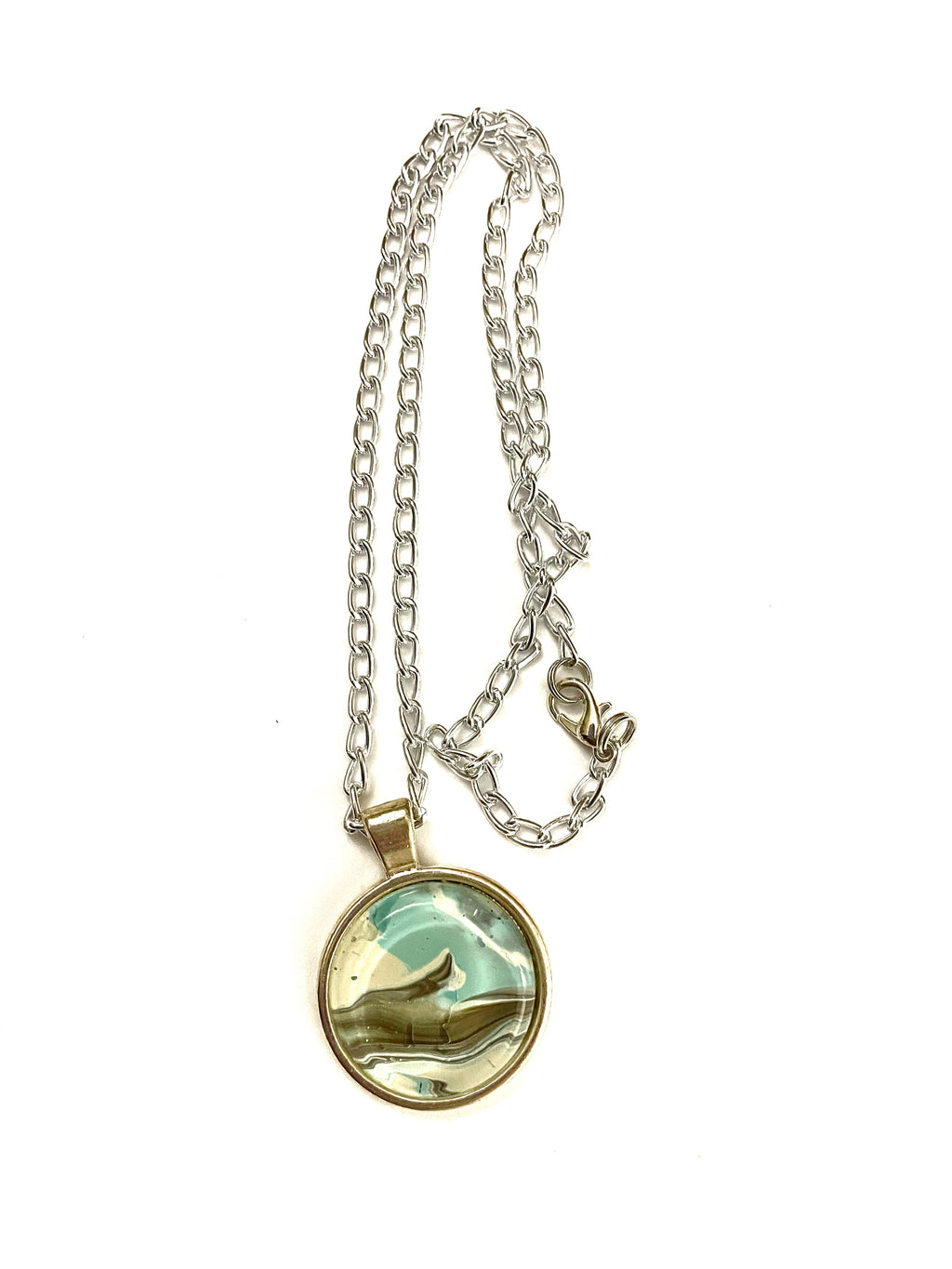 Teal Acrylic Necklaces