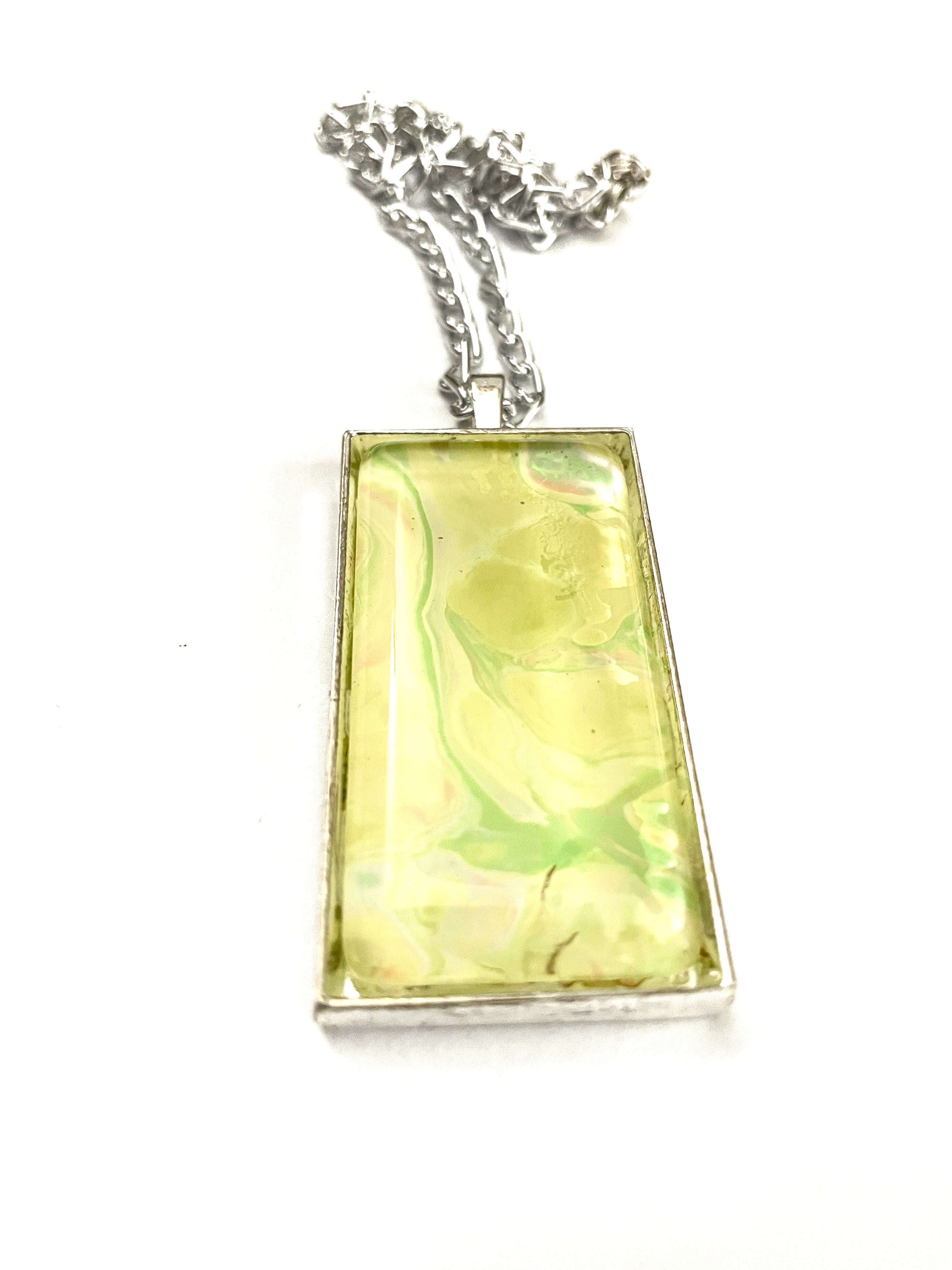 Yellow, Orange and Green Acrylic Necklaces
