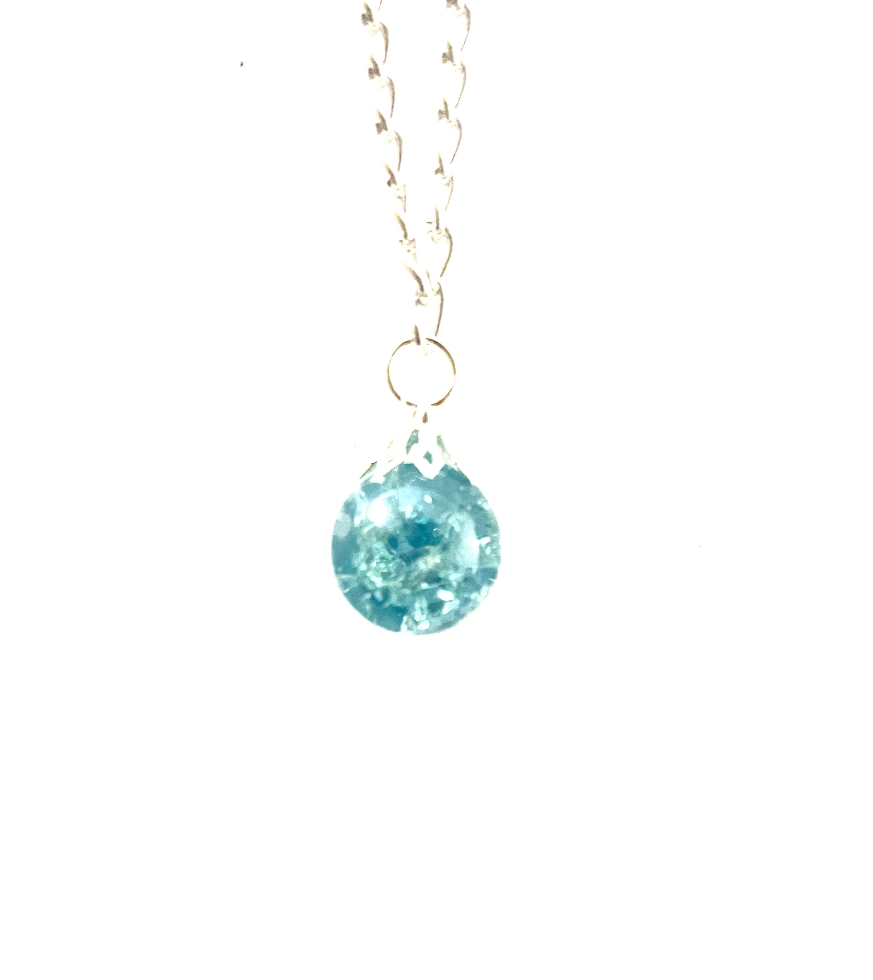 Light Blue Marble Necklace