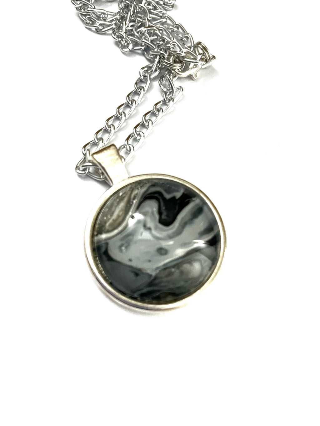 Grey Acrylic Necklaces