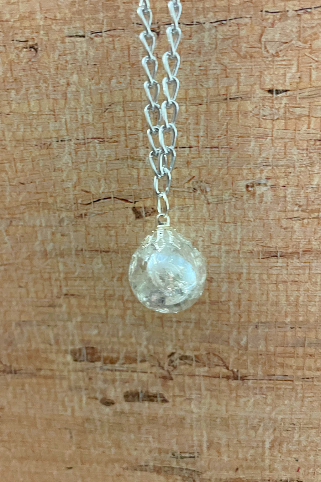 Clear Marble Necklace