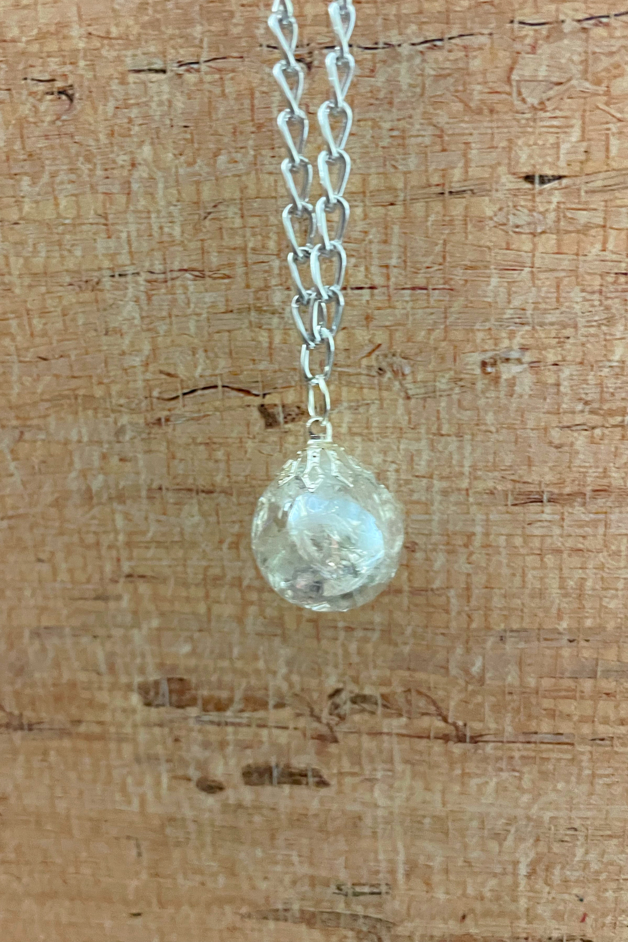 Clear Marble Necklace