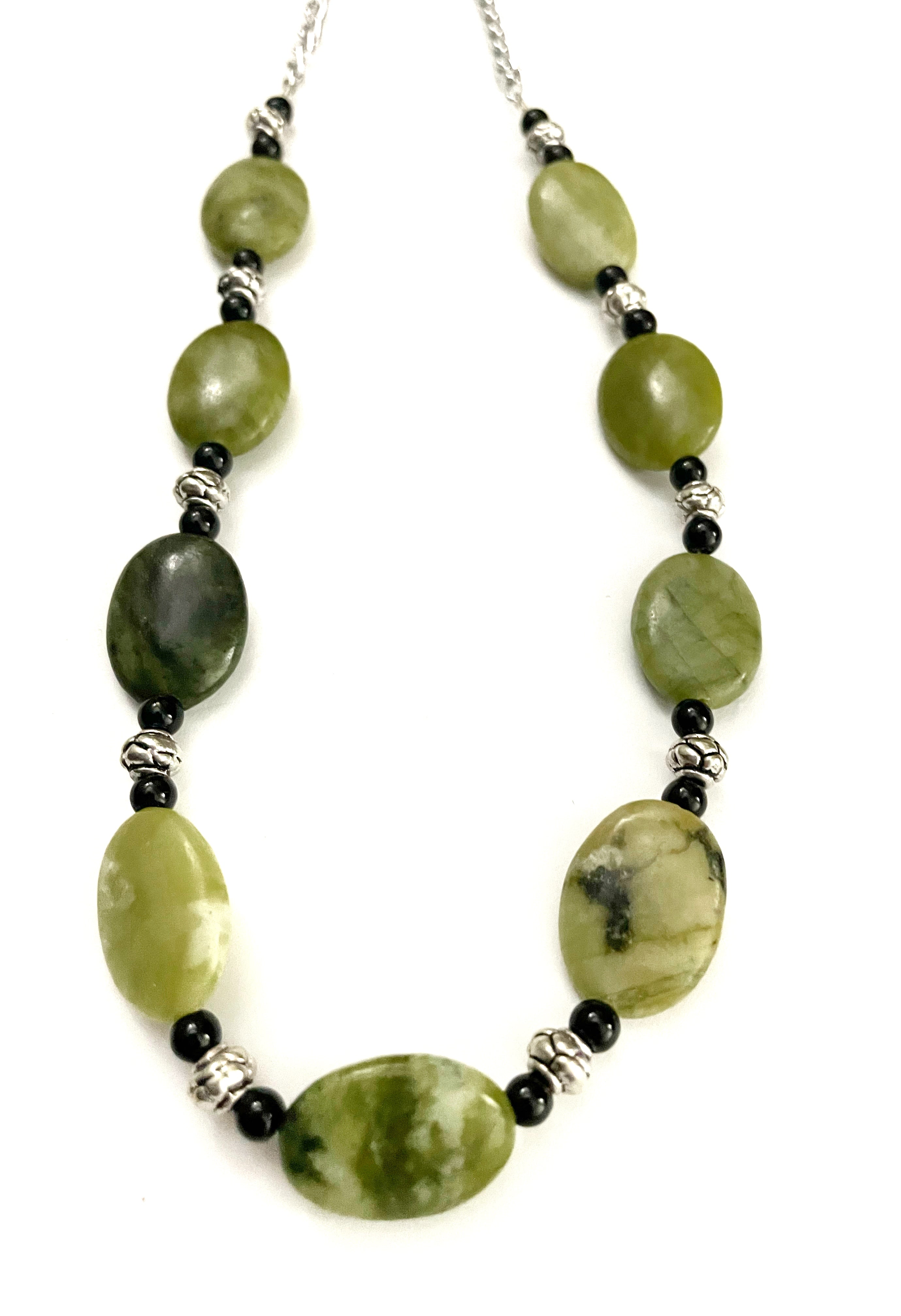 Serpentine Gemstone Necklace