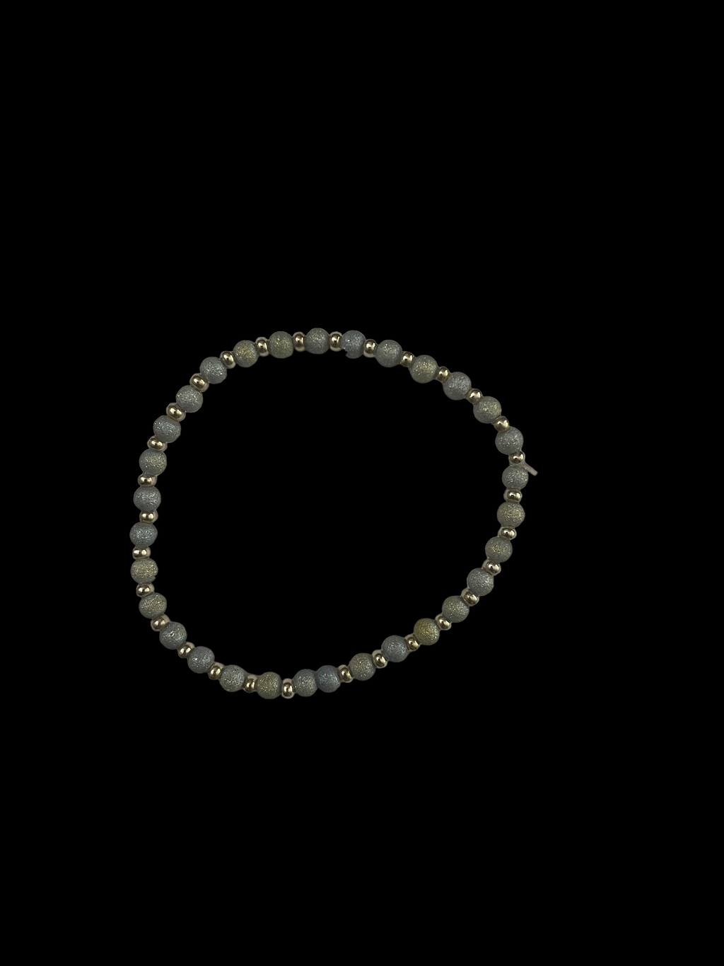 Light Blue on White Stacked Bracelet